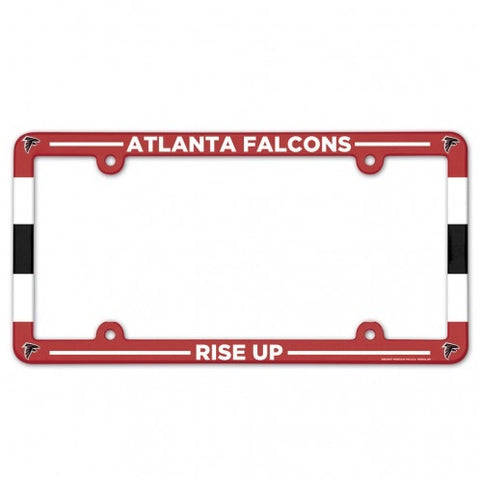 Atlanta Falcons Full Color Plastic License Plate Frame