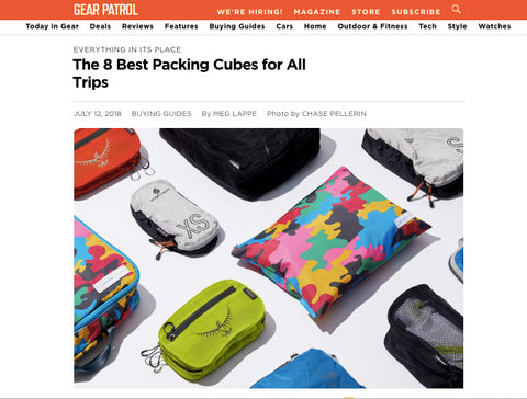 North St. Bags Weekender Packing Cubes featured in Gear Patrol's Best Packing Cubes for Travel