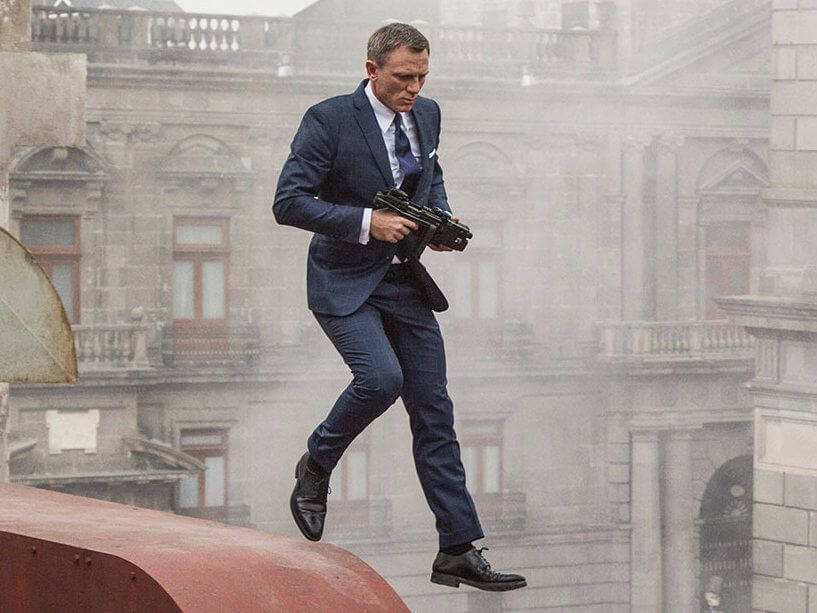 James Bond in spectre wearing derby shoes