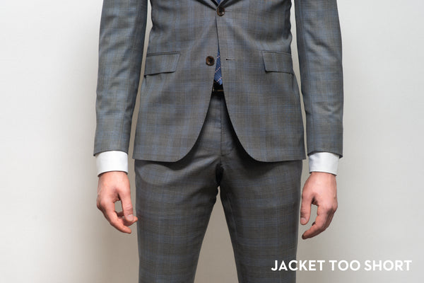 Suit jacket that is too short