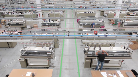 Shima Seiki knitting machines at Gran Sasso