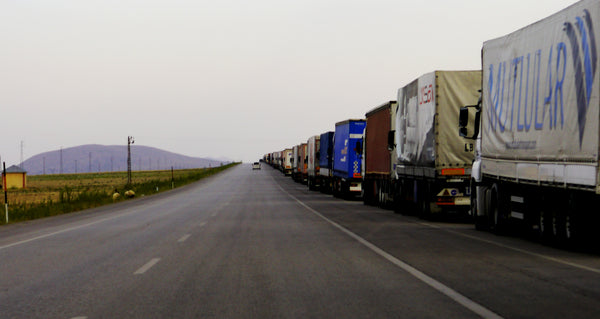 Miles of trucks