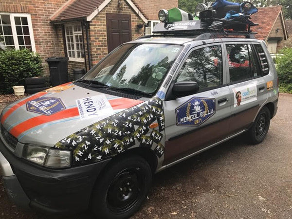 team zazgar ready to leave for the mongol rally 
