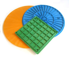 12" Round Pottery Bats: Multi-Colored Plastic by Speedball