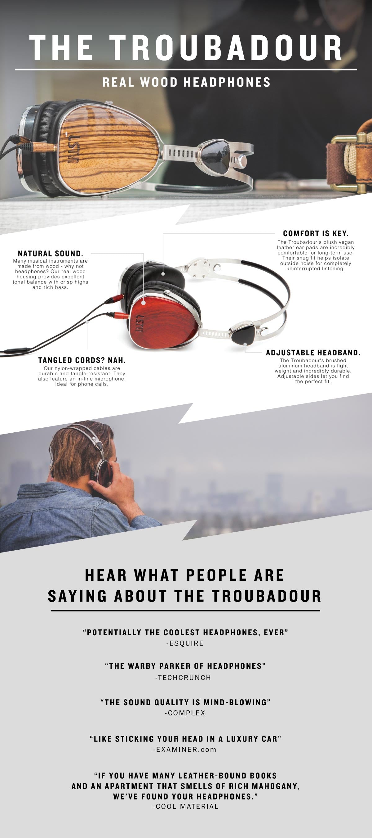 lstn headphones troubadour infographic