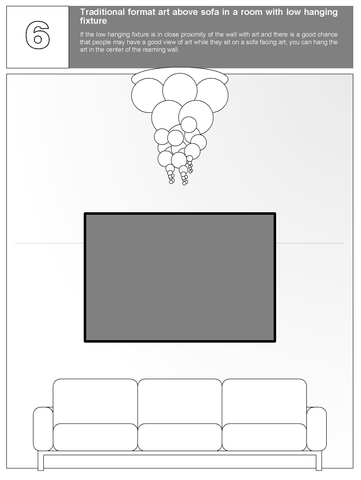 Large fixture limiting artwork height