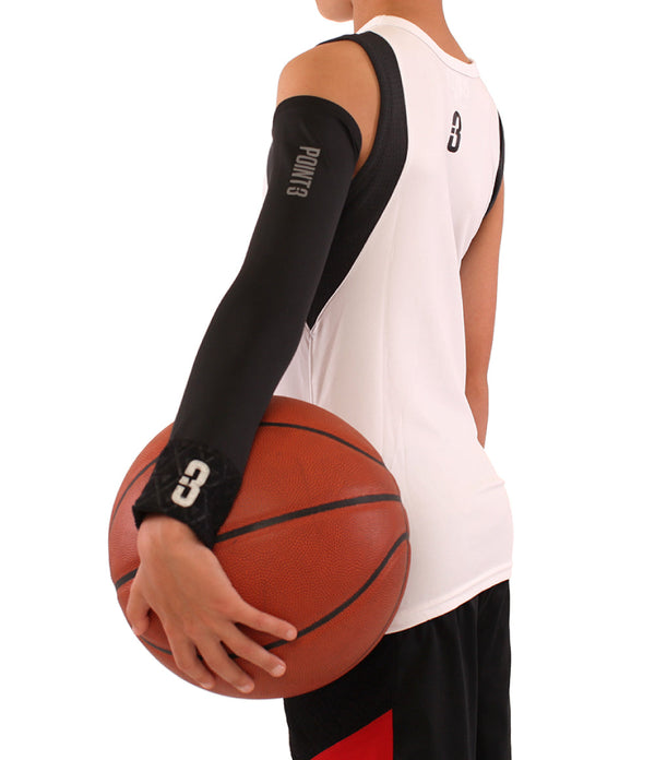 white nike shooting sleeve