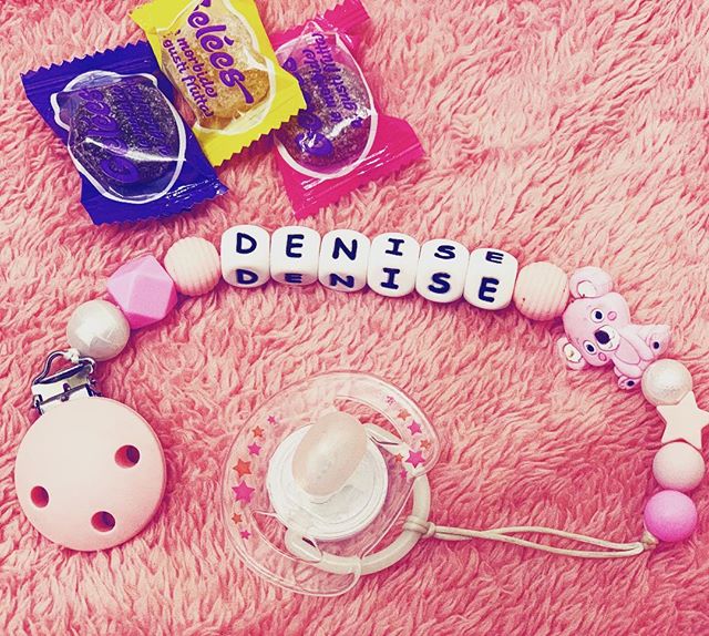 TYRY.HU Name personalized Silicone Pacifier Clip for Baby Girls