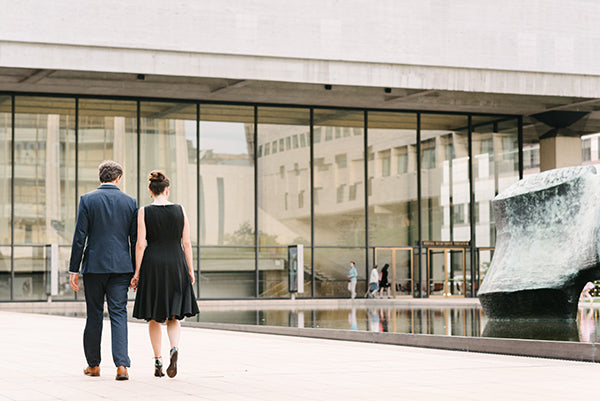 My wife Rachel and I on a stroll in Lincoln Center.