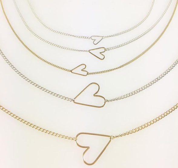 womens gold paperclip chain necklace