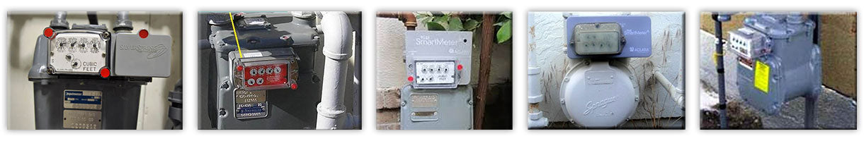 Examples of gas meters