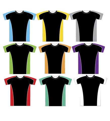 Picture of Mens Cooldry Black Body Panel Tee