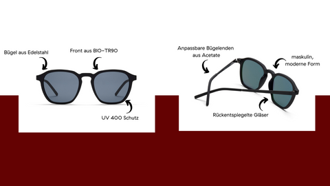 Leonie bio based tr 90 nachhaltige sonnenbrille von take a shot