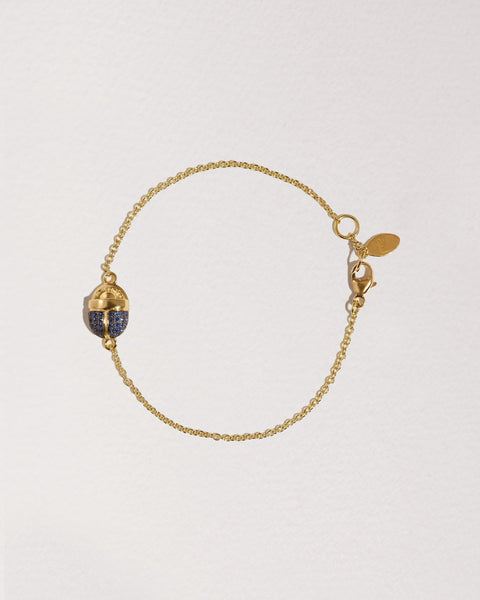 Pamela Love Scarab Chain Link Bracelet 