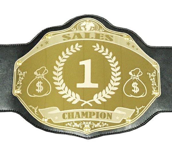 Championship Trophy - Business Sales Championship Belt - Employee of Month Trophy Belt – Undisputed Belts