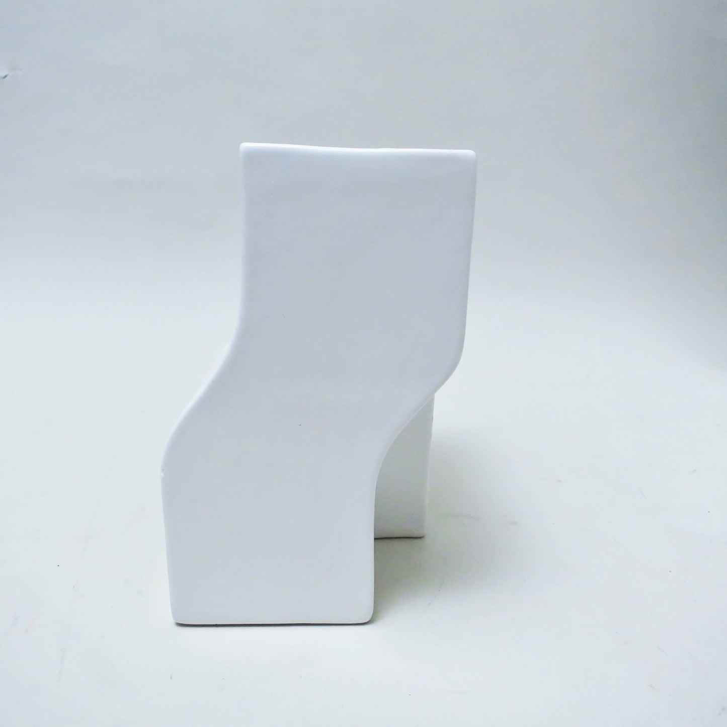 Vase double blanc Enzo Bioli Il Picchio 1960