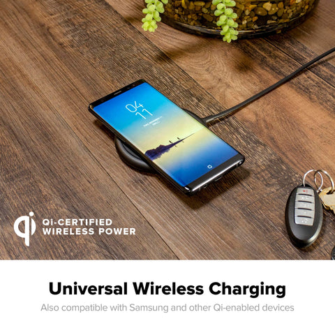 Mophie 7.5W Qi Wireless Charging Base Pad for Iphone anker multiple device samsung stand belkin  hlz42b Native Universal Cell phone smart charging pad Mophie Charge Force Belkin Boost Up ravpower - iMartCity