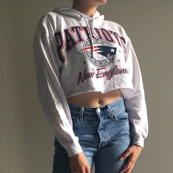 patriots crop sweatshirt