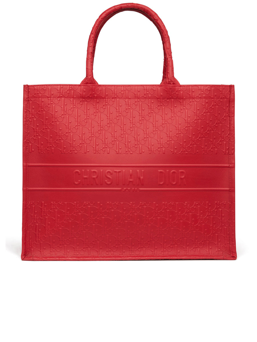 christian dior red tote