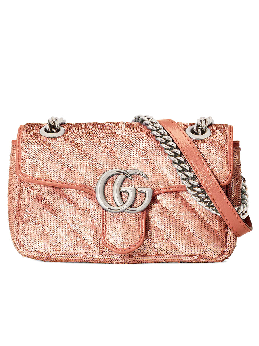 gucci pink sequin bag