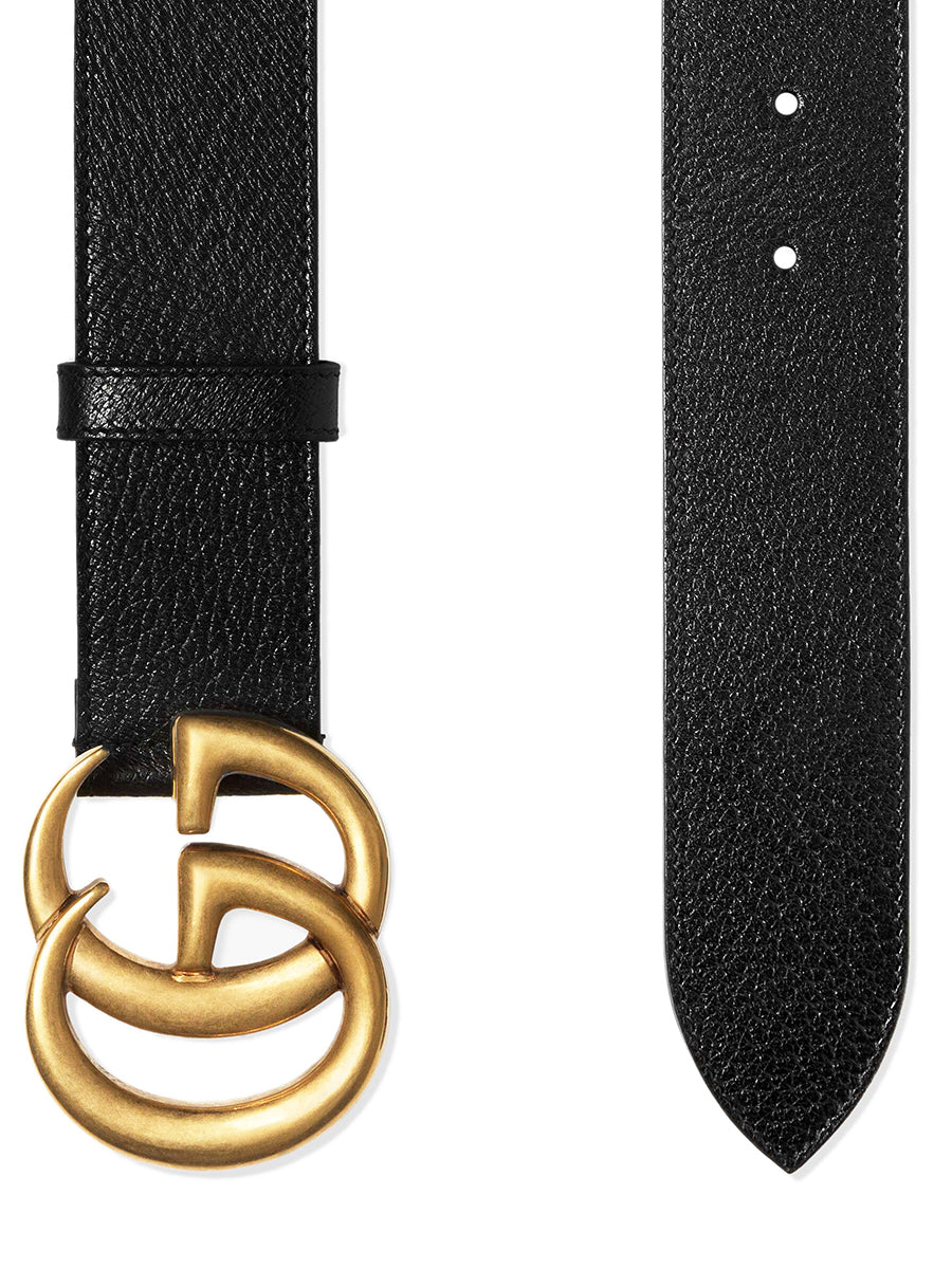 Leather Belt with Double G Buckle – COSETTE