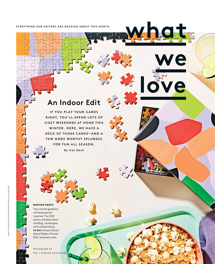 Pattern Puzzle in Real Simple magazine