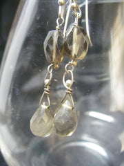 Smoky Quartz Sterling Silver Earrings