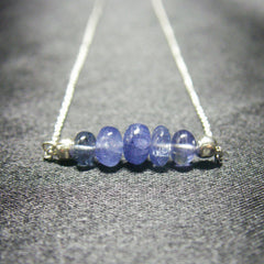 Sapphire, Sterling Silver Necklace