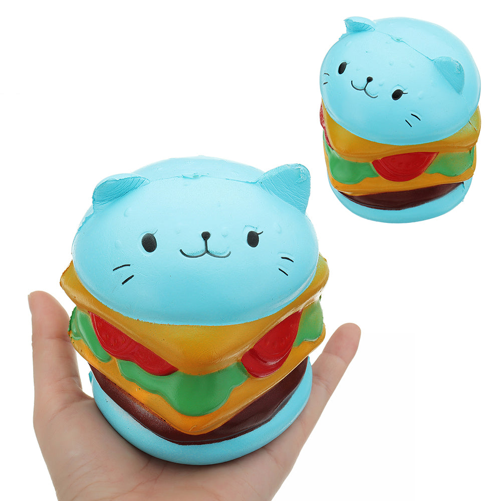 burger cat plush