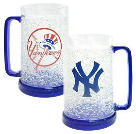 New York Yankees Crystal Freezer Mug Set of 4