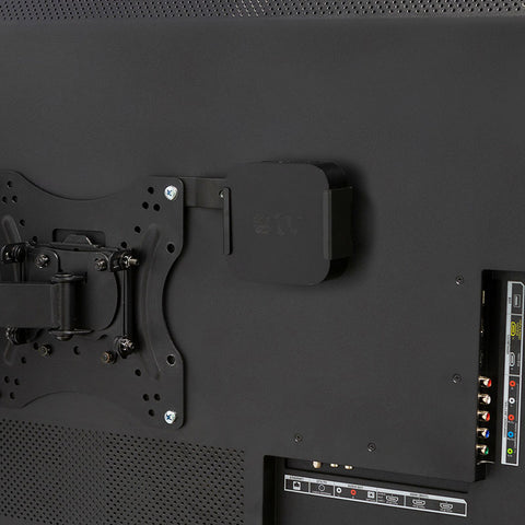 HIDEit ATV4K mount using Uni VESA Adapter Bracket with TV wall mount.