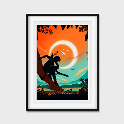 Pixelnoise Studio Gaming Lara Croft Poster