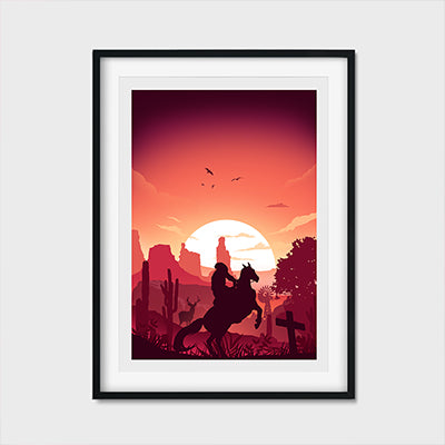 Pixelnoise Studio Gaming Cowboy Redemption Poster