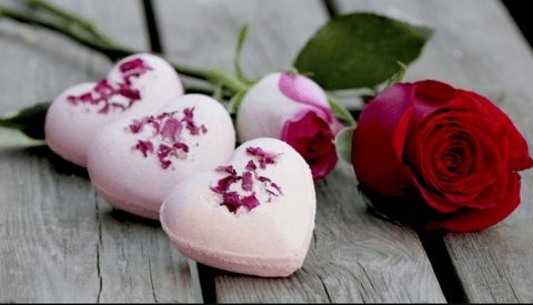 Heart bath bombs 