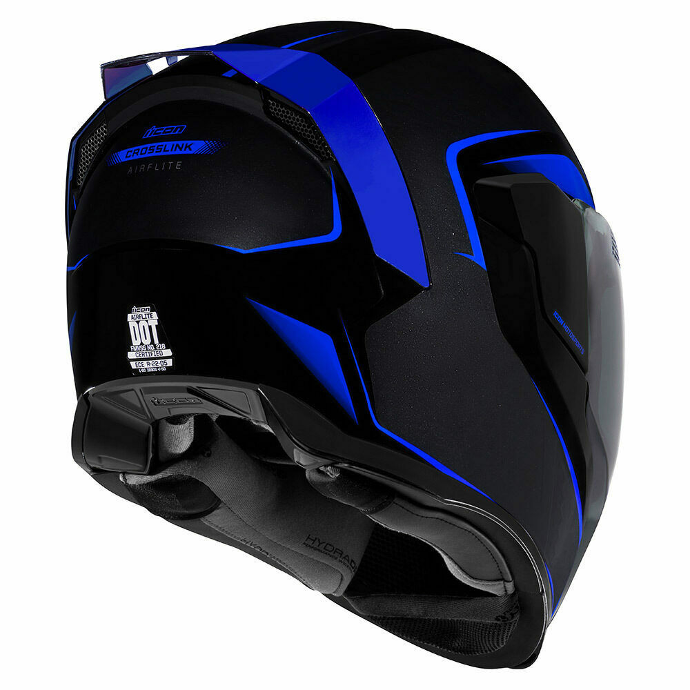 Icon Airflite Crosslink Blue Helmet