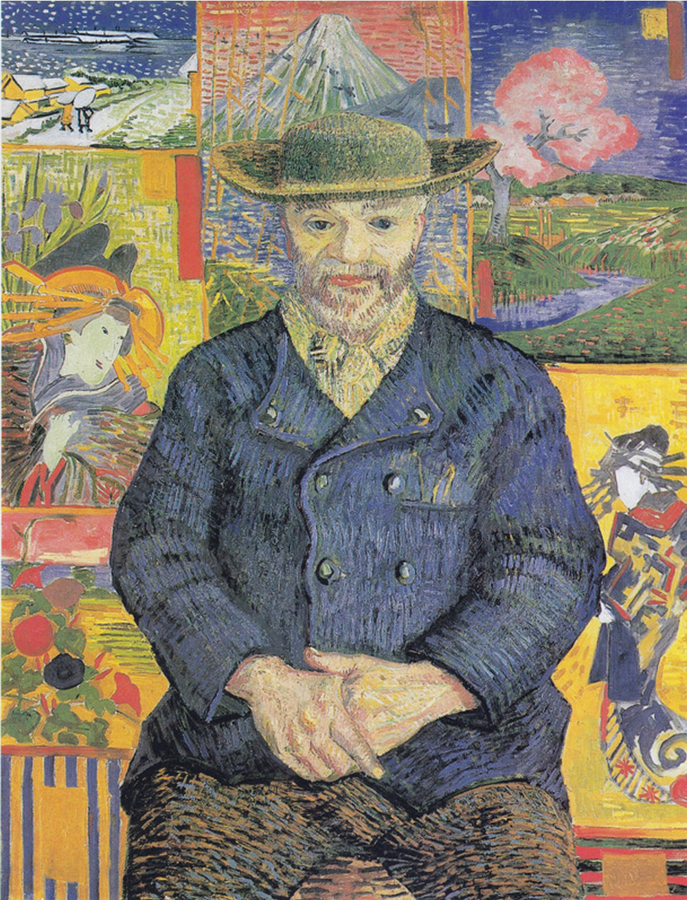Portrait of Père Tanguy, painted by Vincent van Gogh.