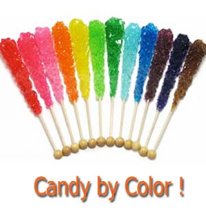 Purchase candy by color.
