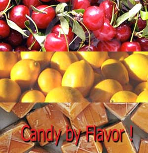 Purchase candy by flavors.