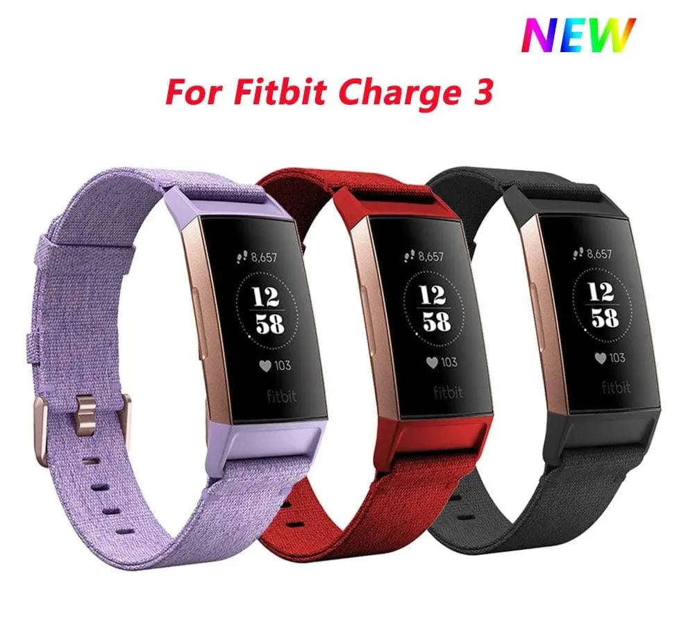 fitbit charge 3 nylon strap