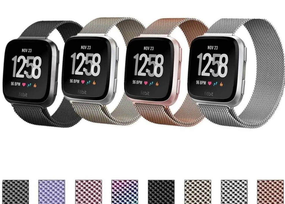 fitbit versa 2 stainless steel mesh band