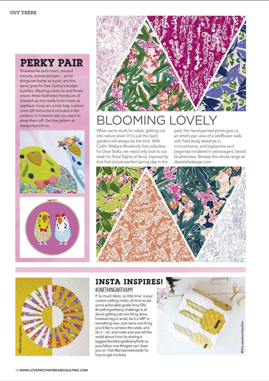 Luna Bunny Quilt Block, Love Quilting and Patchwork Magazine #79 the weekend quilter theweekendquilter modern maker crafting patchwork