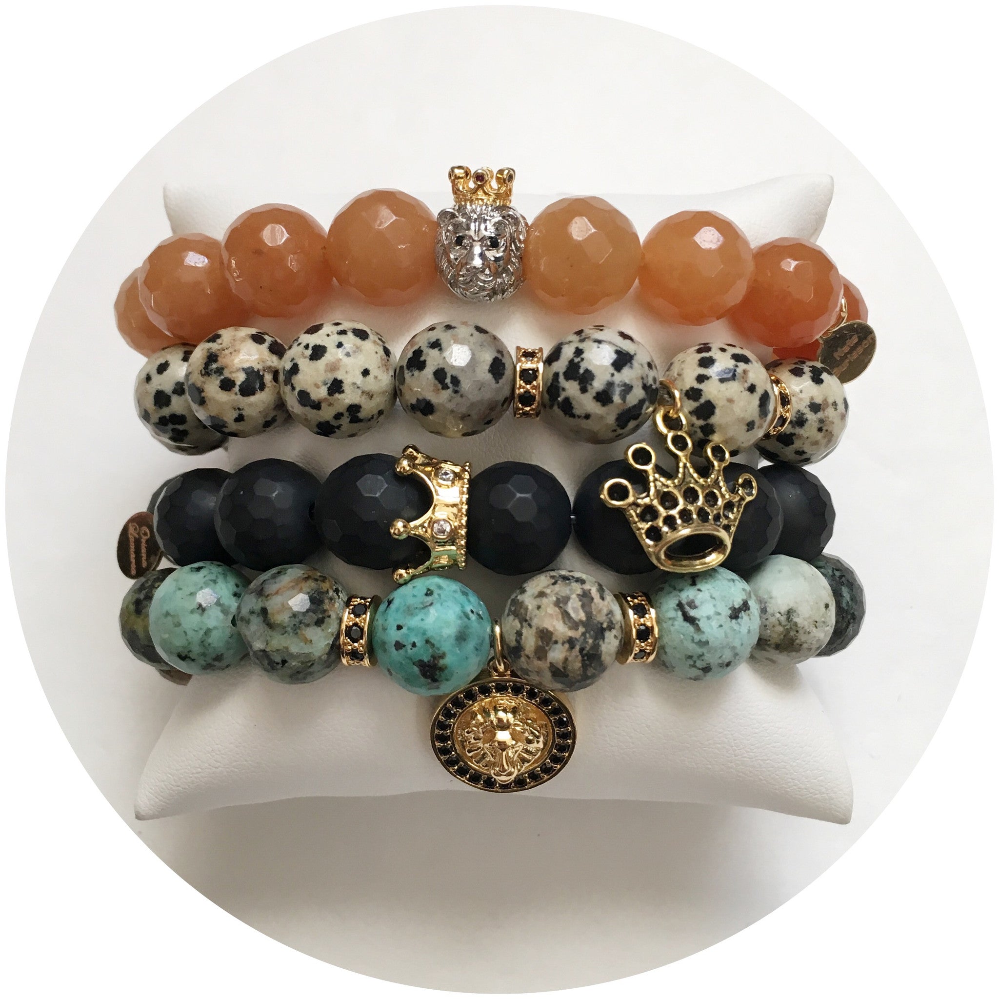 Nate B. Matte Black Onyx Pavè Royalty Crown - Oriana Lamarca LLC