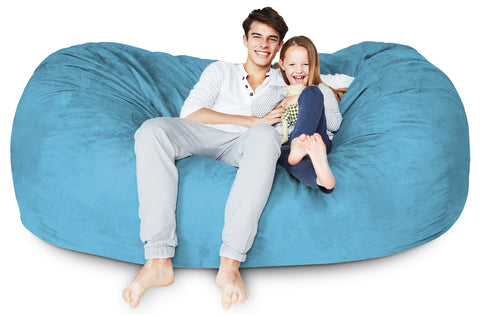 Light Blue Bean Bag Chair