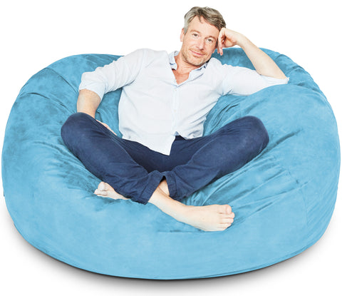 Light Blue Bean Bag Chair