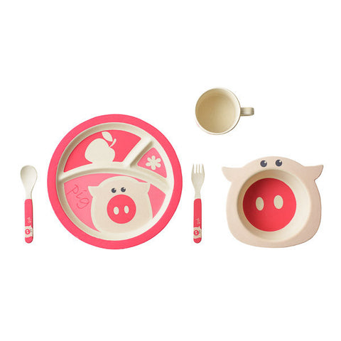 BAMBOO STUDIO BAMBOO KIDS 5 PIECE PIG SET