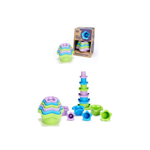 GREEN TOYS STACKING CUPS - 6 CUPS