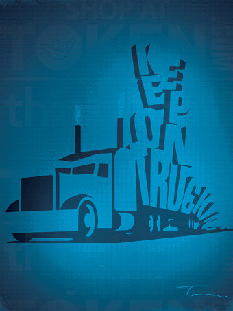 Keep on truckin logo
