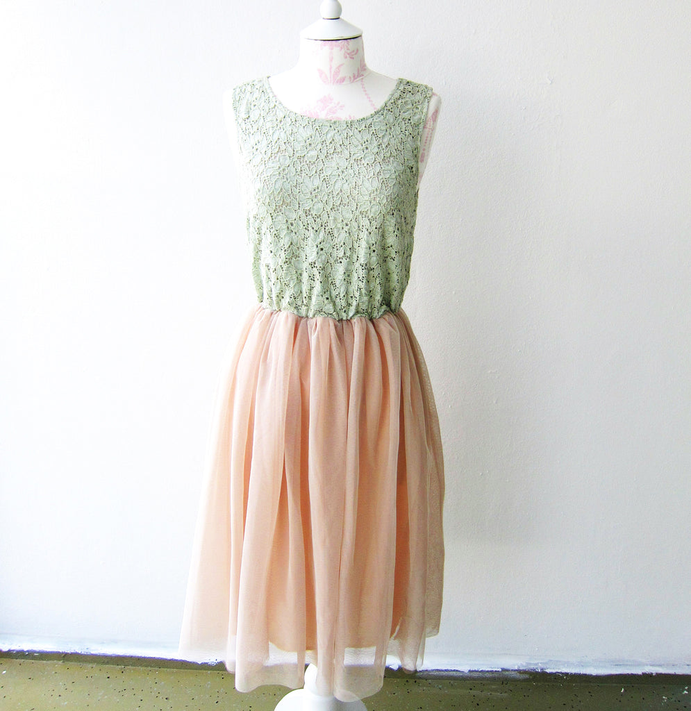 Vintage Peach Dress