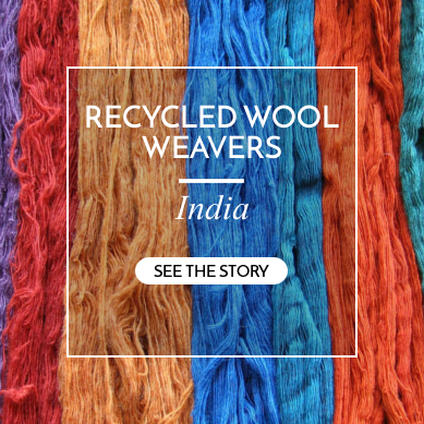  recycled wool weavers india