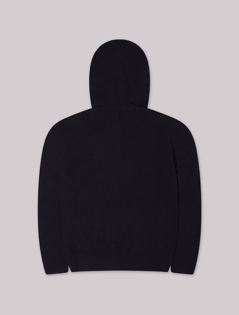 navy cashmere hoodie